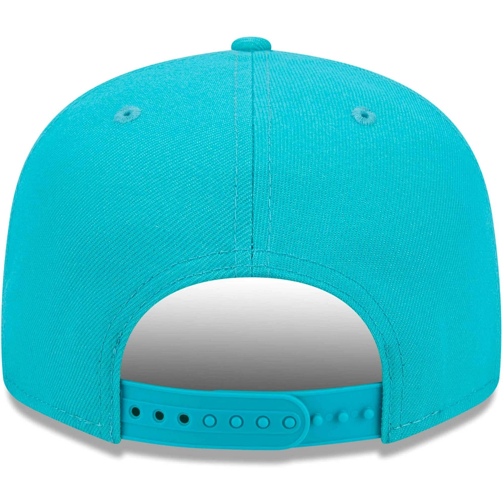 Casquette Snapback 9FIFTY Independent Miami Dolphins New Era Aqua pour hommes