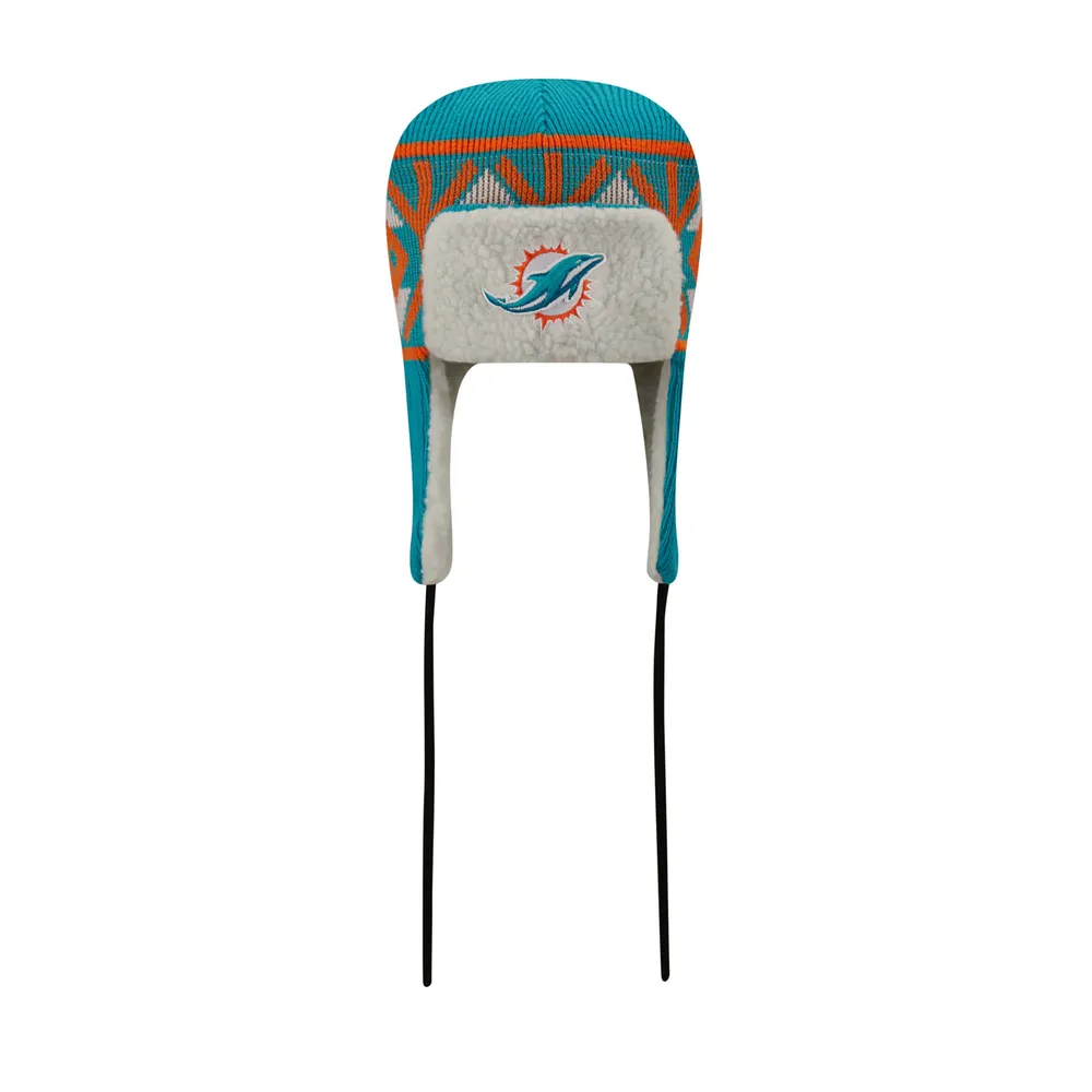 Men's Miami Dolphins New Era Aqua Cuffed Knit Hat