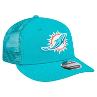 Casquette Snapback 9FIFTY à profil bas pour homme New Era Aqua Miami Dolphins