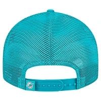 Men's New Era Aqua Miami Dolphins Low Profile 9FIFTY Snapback Hat