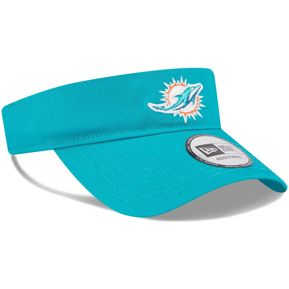 Visière principale réglable New Era Aqua Miami Dolphins pour hommes