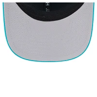 Casquette New Era Aqua Miami Dolphins Main Trucker 9SEVENTY extensible à boutons-pression pour homme
