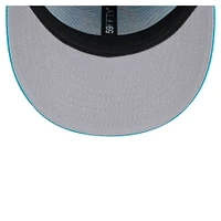 Casquette ajustée à profil bas 59FIFTY des Dolphins de Miami Omaha New Era pour homme