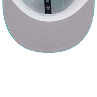 Casquette ajustée 59FIFTY Aqua Miami Dolphins Paisley pour hommes New Era