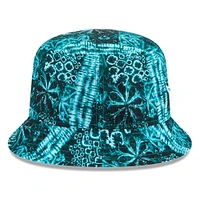 Men's New Era Aqua Miami Dolphins Shibori Bucket Hat