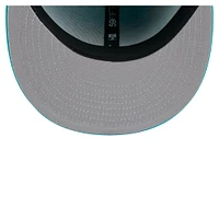 Casquette ajustée New Era Aqua Miami Dolphins State Stitch 59FIFTY pour homme