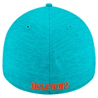 Casquette New Era Miami Dolphins Throwback Active Tech 39THIRTY Flex Aqua pour homme