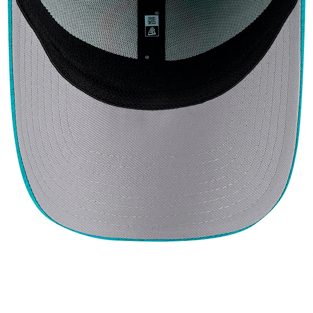 Casquette New Era Miami Dolphins Throwback Active Tech 39THIRTY Flex Aqua pour homme