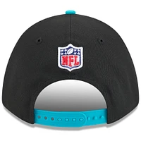 Casquette ajustable New Era 9FORTY M-Crown A-Frame pour homme, noire/aqua, Miami Dolphins, draft NFL 2025