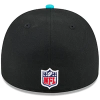 Men's New Era Black/Aqua Miami Dolphins 2025 NFL Draft On Stage A-Frame 59FIFTY Fitted Hat