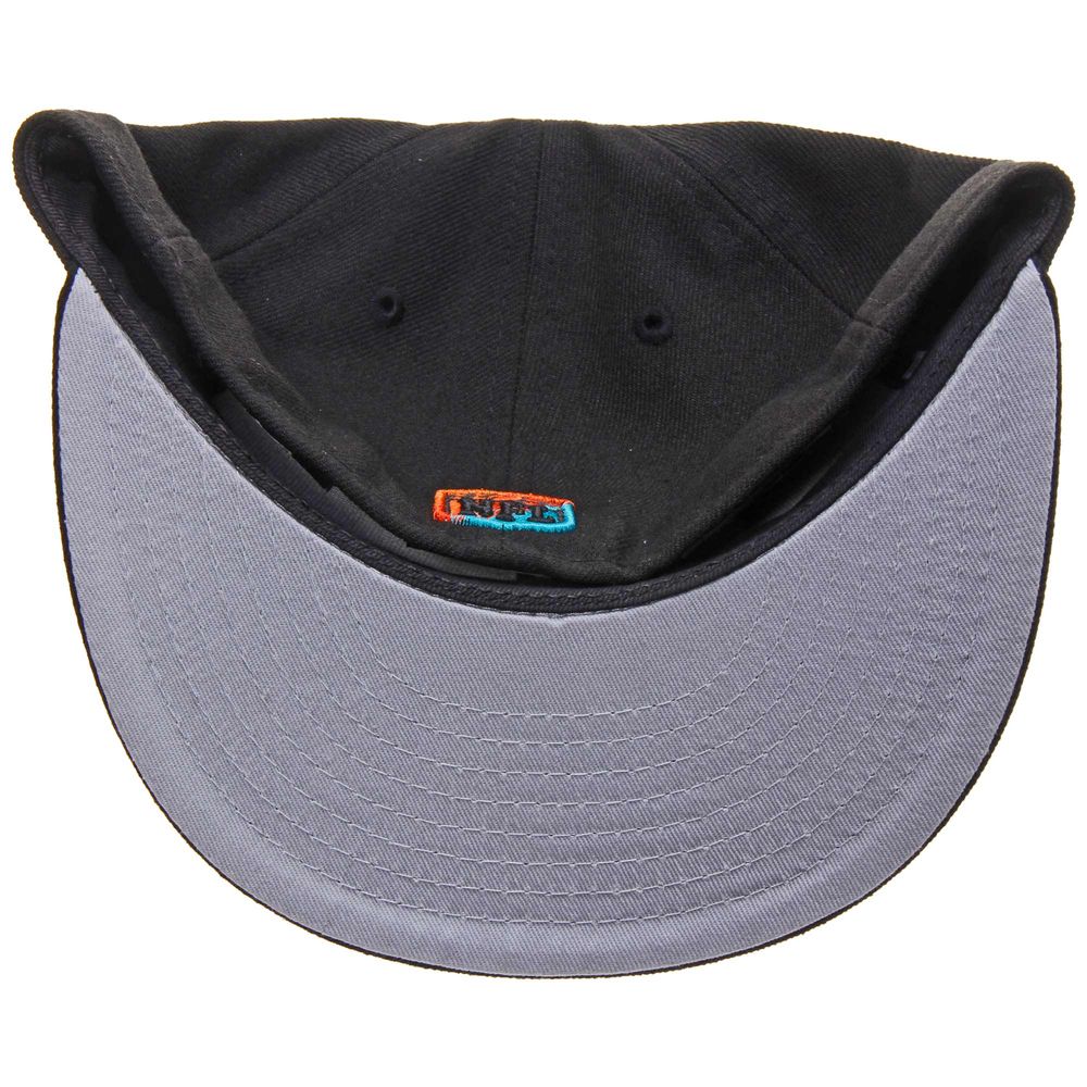 Miami Dolphins Black and White 59FIFTY Fitted Hat