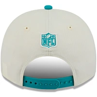 Casquette snapback 9FIFTY A-Frame New Era crème/aqua pour homme, Miami Dolphins, draft NFL 2025