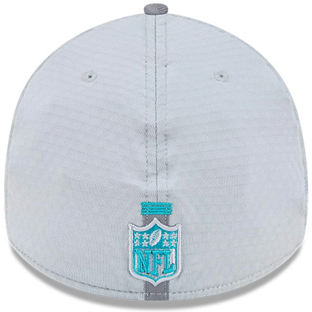 Men's New Era Gray Miami Dolphins 2024 NFL Training Camp 39THIRTY Flex Hat