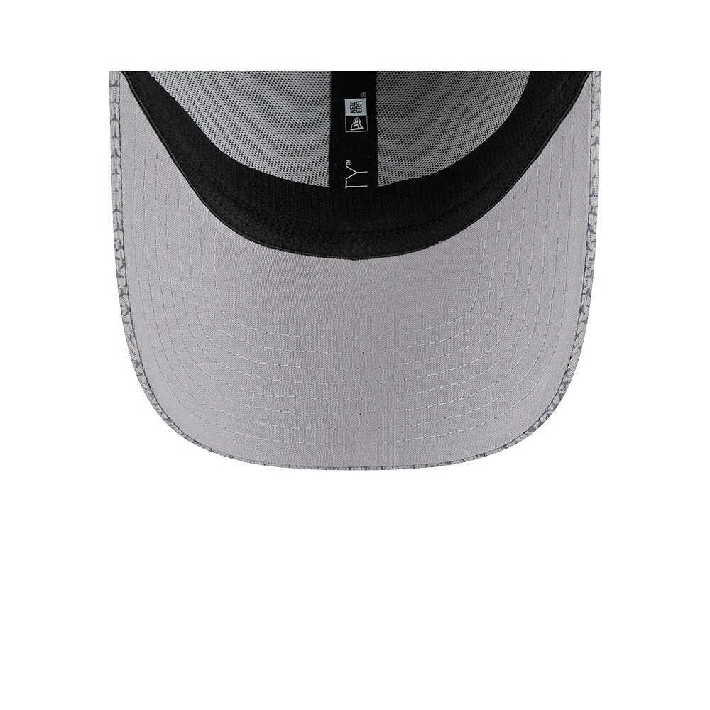 Casquette extensible à bouton-pression New Era pour hommes des Dolphins de Miami 2024 Sideline 9FORTY grise
