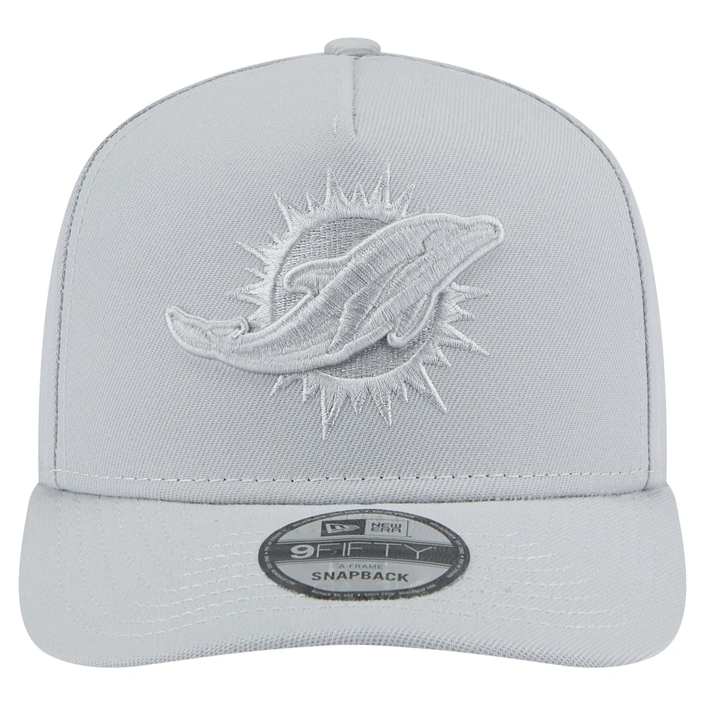 Casquette Snapback 9FIFTY Miami Dolphins de New Era pour homme, gris, coloris gris