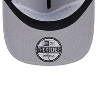 Casquette de golf ajustable en velours côtelé gris Miami Dolphins New Era pour homme