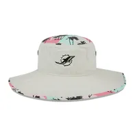 Men's New Era Stone/Aqua Miami Dolphins 2023 NFL Draft 39THIRTY Flex Hat