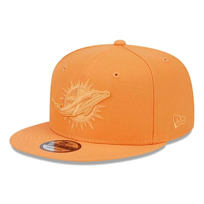 Casquette Snapback 9FIFTY Orange Miami Dolphins Color Pack New Era pour homme