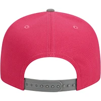 Casquette Snapback 9FIFTY New Era Pink Miami Dolphins 2-Tone Colour Pack pour homme