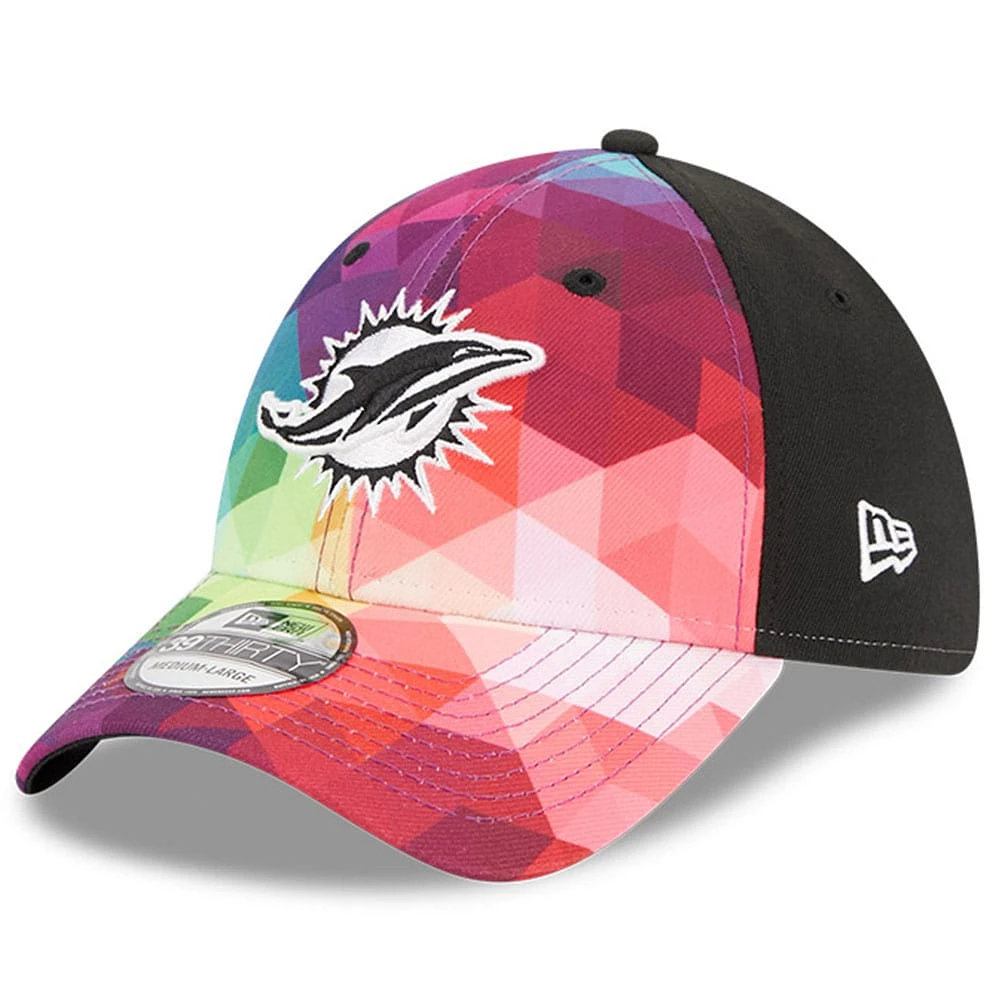 Men's New Era  Pink Miami Dolphins 2023 NFL Crucial Catch 39THIRTY Flex Hat