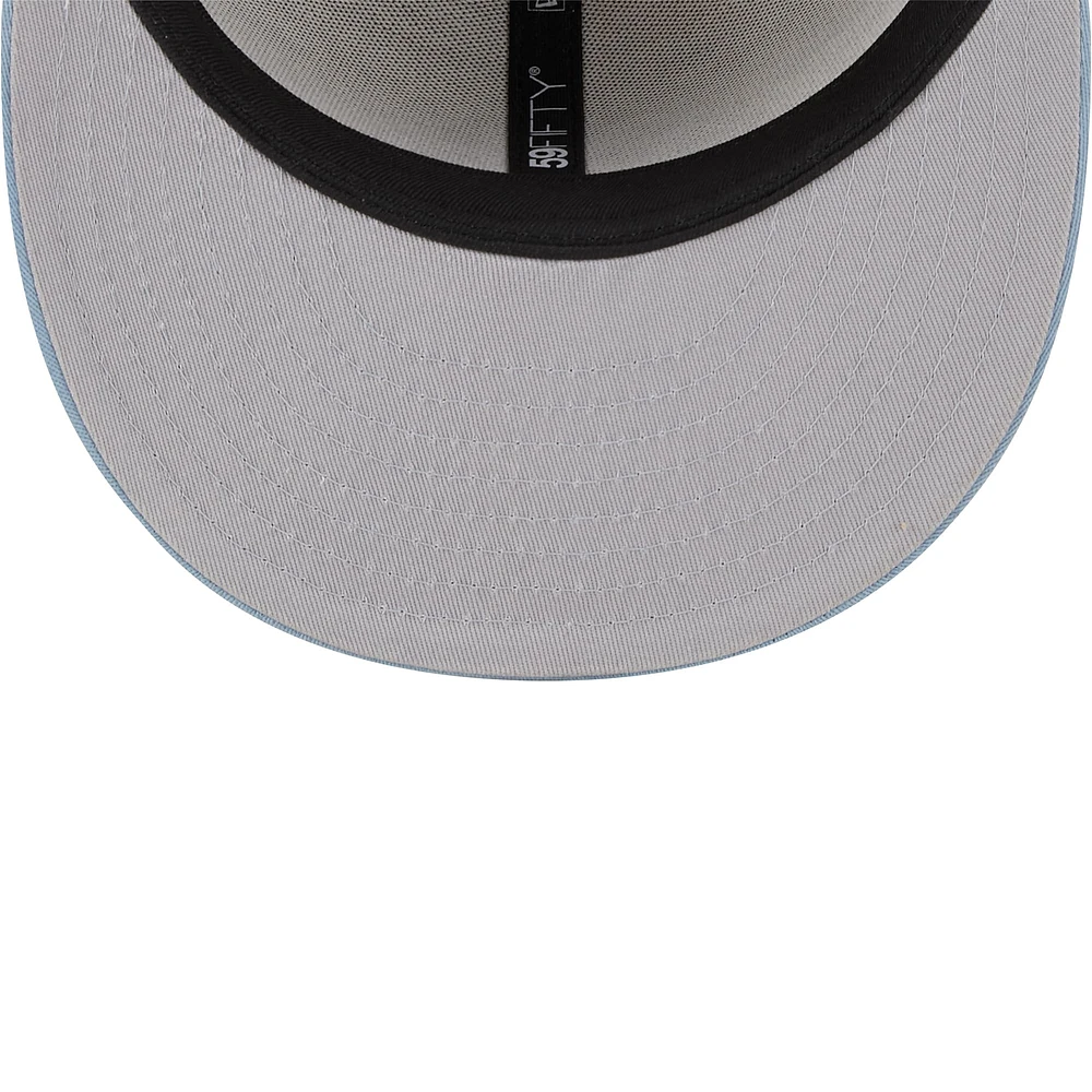 Men's New Era Stone/Light Blue Miami Dolphins City Originals Lifestyle Two-Tone 59FIFTY Fitted Hat