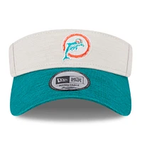 Visière historique New Era Stone Miami Dolphins 2024 Sideline pour hommes