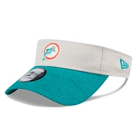 Visière historique New Era Stone Miami Dolphins 2024 Sideline pour hommes