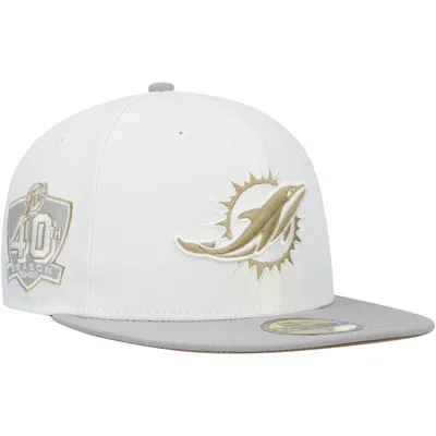 Lids Denver Broncos New Era 50th Anniversary Gold Undervisor 59FIFTY Fitted  Hat - White/Gray