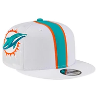 Casquette snapback 9FIFTY blanche pour homme New Era Miami Dolphins