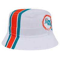 Chapeau bob blanc Miami Dolphins New Era pour homme