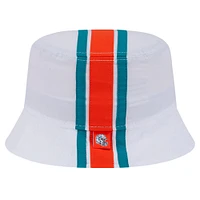 Chapeau bob blanc Miami Dolphins New Era pour homme