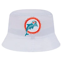 Chapeau bob blanc Miami Dolphins New Era pour homme