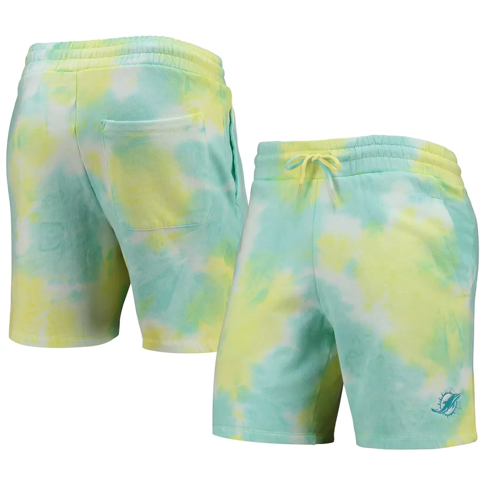 Men's Concepts Sport White/Charcoal Miami Dolphins Alley Fleece Shorts