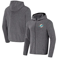 Men's NFL x Darius Rucker Collection by Fanatics Gray Miami Dolphins Fleece Pullover Hoodie