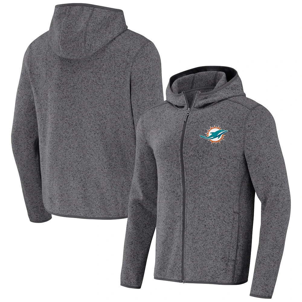 Men's NFL x Darius Rucker Collection by Fanatics Gray Miami Dolphins Fleece Pullover Hoodie