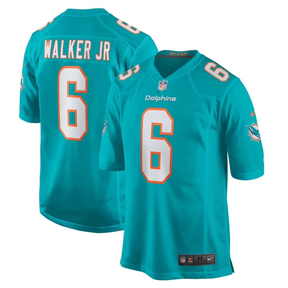 Maillot de match Nike Anthony Walker Jr. Aqua Miami Dolphins pour homme