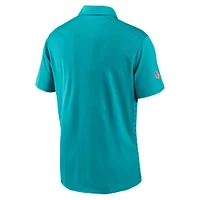 Men's Nike Aqua Miami Dolphins 2024 Sideline Victory Performance Polo