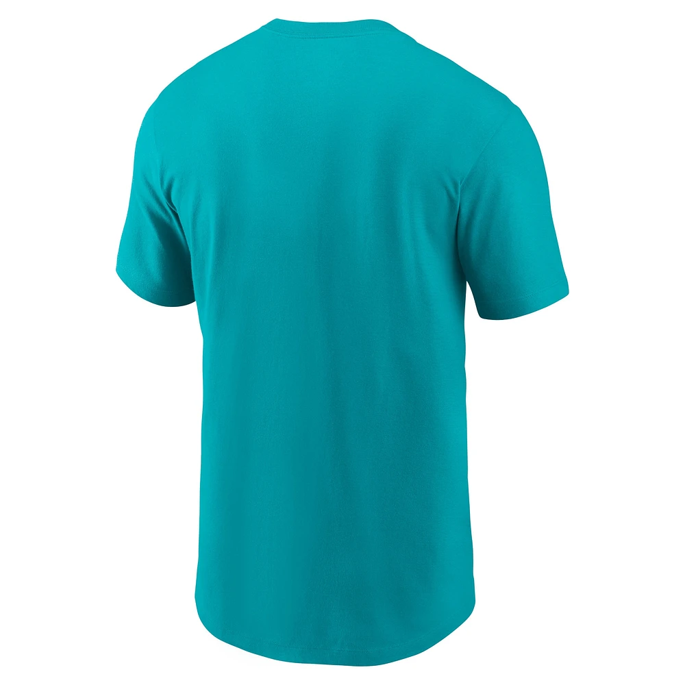 Men's Nike Aqua Miami Dolphins Air Essential T-Shirt