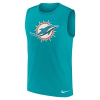 Débardeur Nike Aqua Miami Dolphins Blitz Legend Performance pour homme