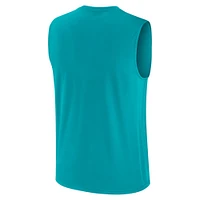Débardeur Nike Aqua Miami Dolphins Blitz Legend Performance pour homme