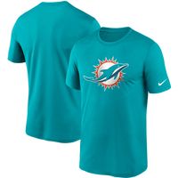 Men's Nike Aqua Miami Dolphins Logo Essential Legend Performance T-Shirt