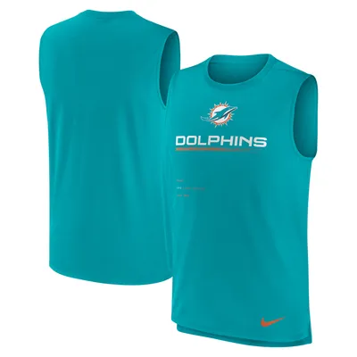 Miami Dolphins Men's 47 Brand Orange Tank Top - Medium