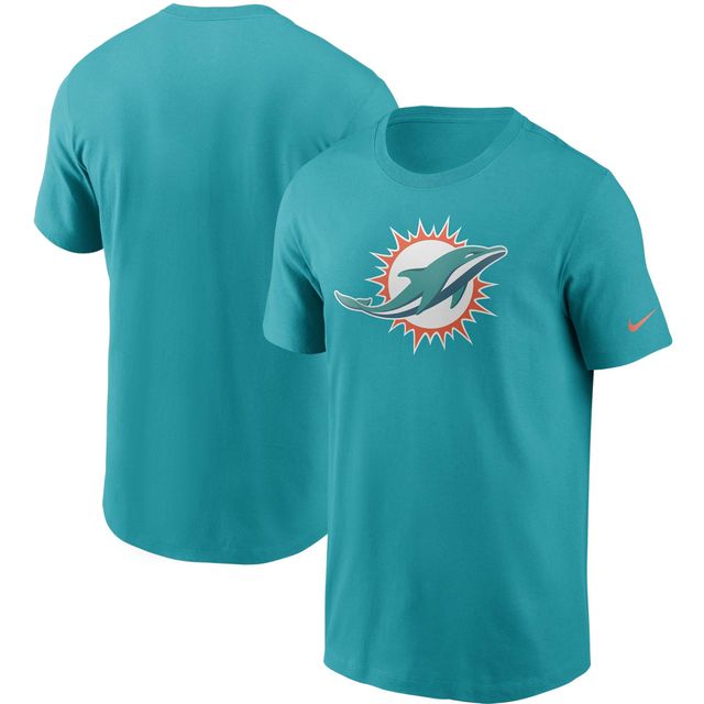 T-shirt avec logo principal Nike Aqua Miami Dolphins pour homme