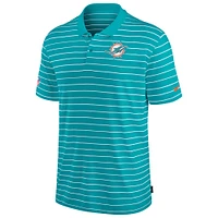 Men's Nike Aqua Miami Dolphins Sideline Lock Up Victory Performance Polo