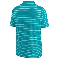 Men's Nike Aqua Miami Dolphins Sideline Lock Up Victory Performance Polo