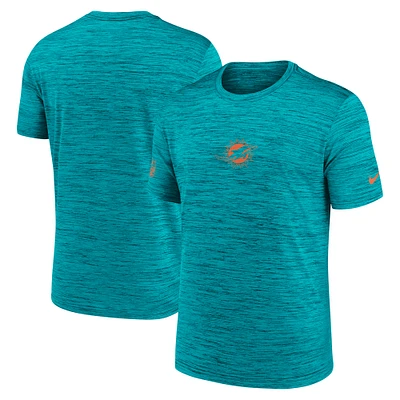 T-shirt Nike Aqua Performance Sideline Velocity pour homme des Dolphins de Miami