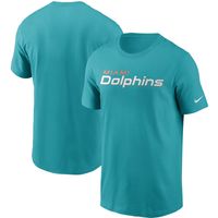 Men's Nike Aqua Miami Dolphins Team Wordmark T-Shirt