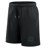 Men's Nike Black Miami Dolphins 24 Edge Fleece Shorts