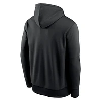 Men's Nike Black Miami Dolphins Performance Fleece Pullover Hoodie