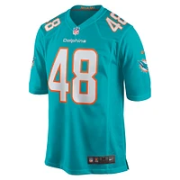 Maillot de match Nike Blake Ferguson Aqua Miami Dolphins pour homme